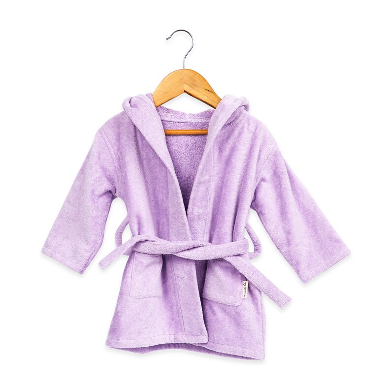 Hooded Baby Robe Lilac Etsy