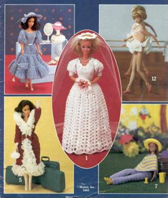 crochet barbie clothes book