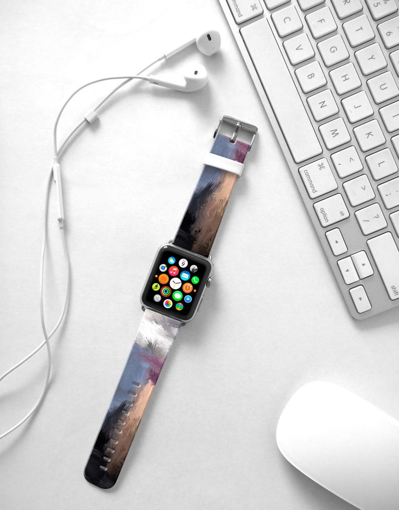 Abstract paint Apple Watch Band 38mm / 40mm women Apple Watch Etsy