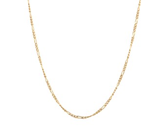 Fine figaro chain - sterling silver - gold vermeil - necklace - adjustable necklace - figaro chain - silver chain - gold chain -  A5-CN-0243