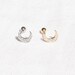 9ct gold - CZ crescent moon screw back stud - gold stud earring - tiny gold stud - moon - stud - helix - cartilage - conch - tragus -J22257