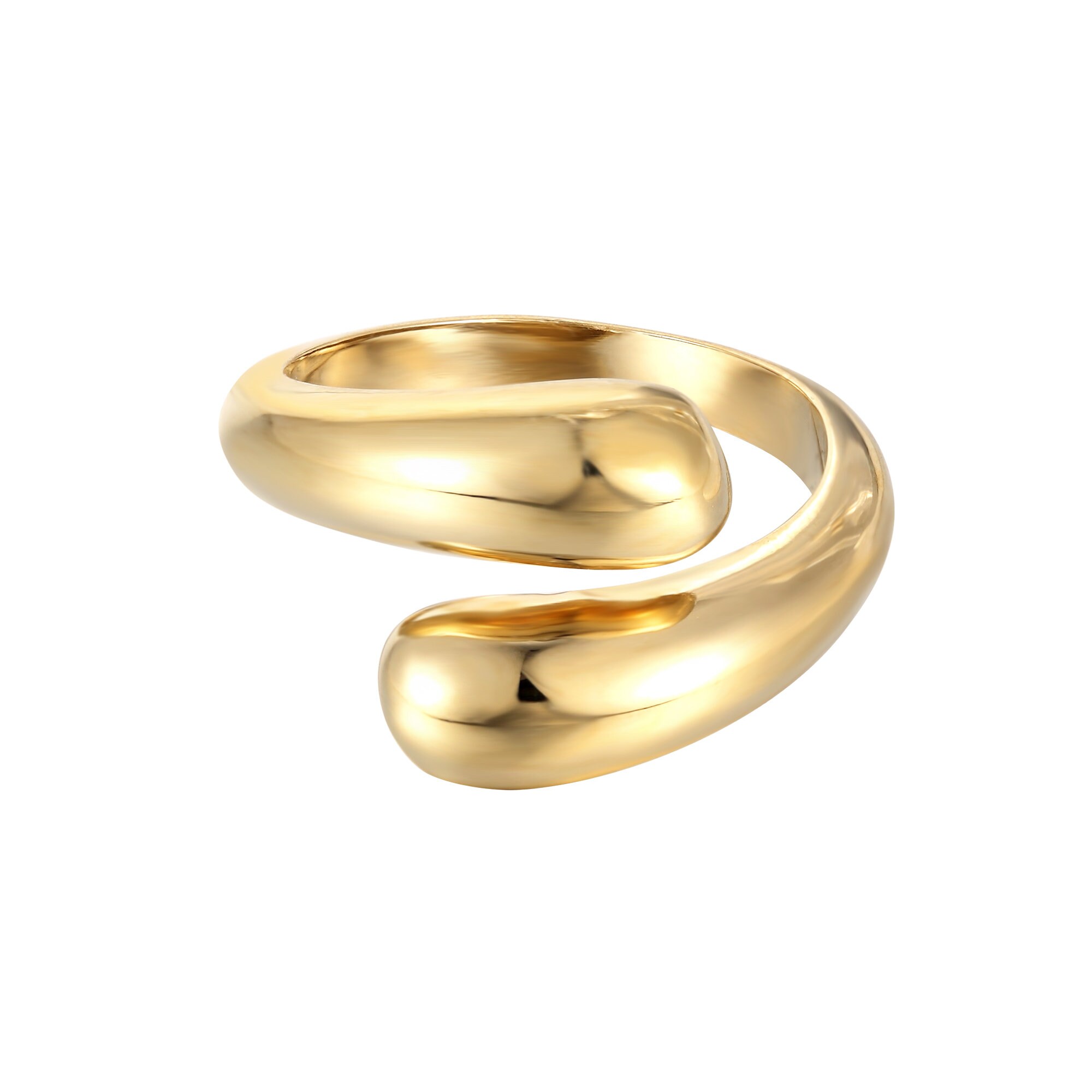 Chunky twist open ring deals