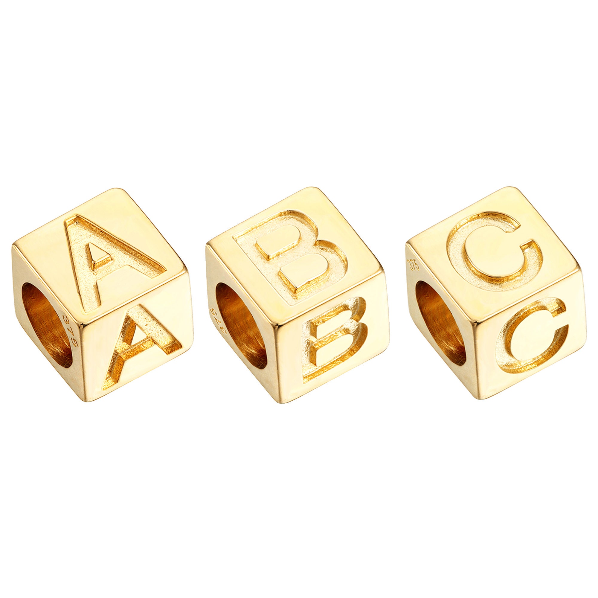 Choose Any 10/20/50/100 Gold Rhinestone Slide Letters Alphabet