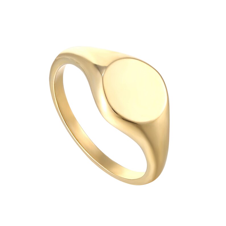 9ct gold ring ring round signet gold band 9ct gold signet ring band gold signet ring I3-R-4624 chunky round signet ring