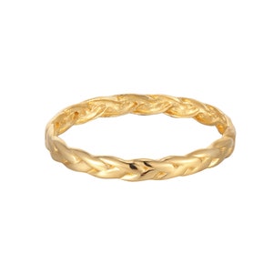 9ct Gold - rope ring - Silver - gold ring - rope ring - silver ring - ring  - engagement ring - 9ct gold ring - gold band - band - I3R-2368