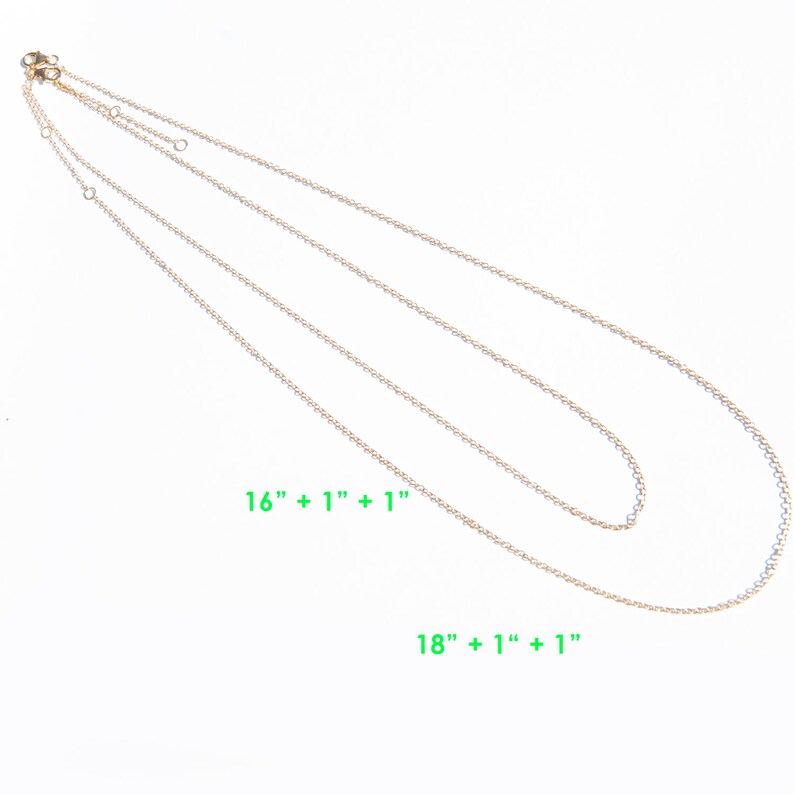 Super fine 16 20 adjustable chain silver Etsy