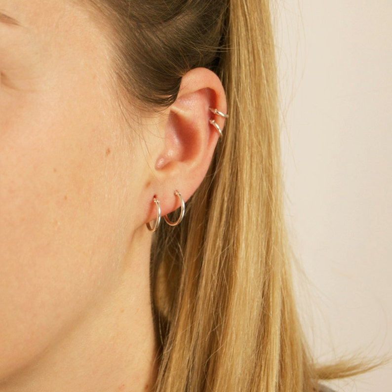 Sterling Silver Hoops Small Silver Hoops Silver Hoop Etsy