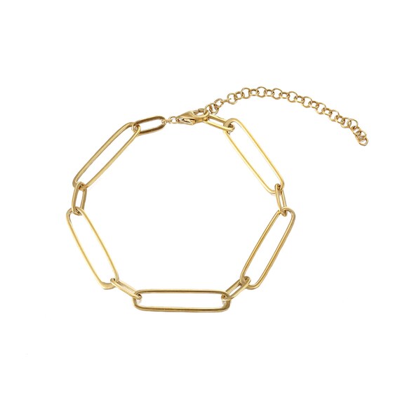 SAVI VINTAGE LINK DOUBLE CHAIN BRACELET / GOLD – FABRIC