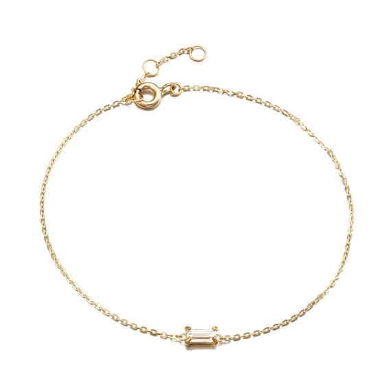 Baguette shop bracelet cz