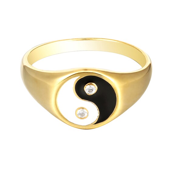 Yin yang on sale pinky ring