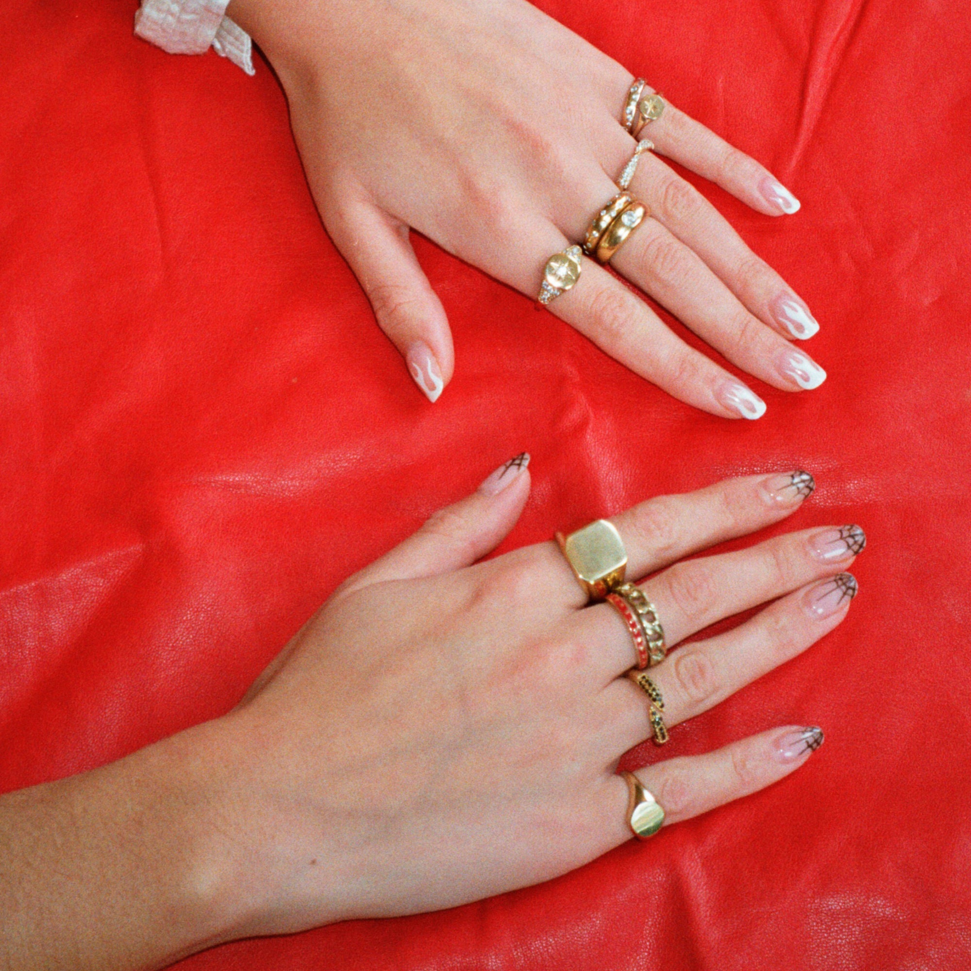 Cz Studded Dome Band Ring Cz Set Cz Band Ring Chunky Etsy