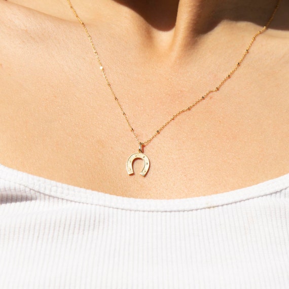 Five Fairy Lights Necklace - 9ct Gold | Dainty Necklace | By Baby