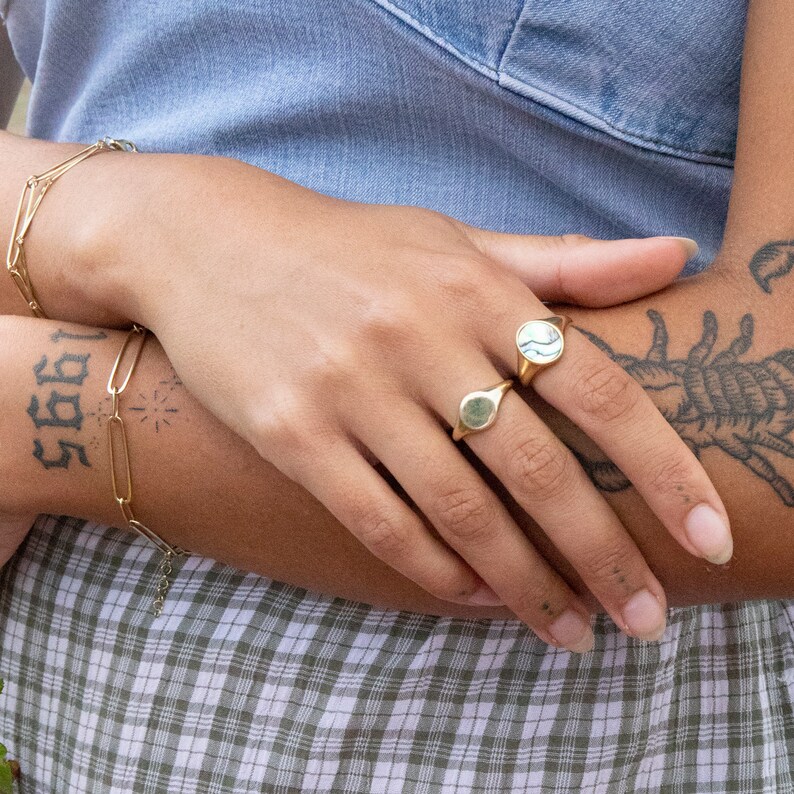 9ct gold ring ring round signet gold band 9ct gold signet ring band gold signet ring I3-R-4624 chunky round signet ring