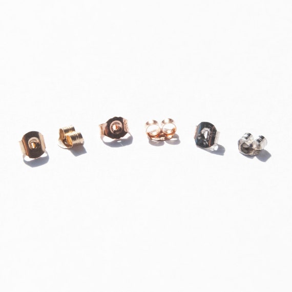 9ct white deals gold earring backs