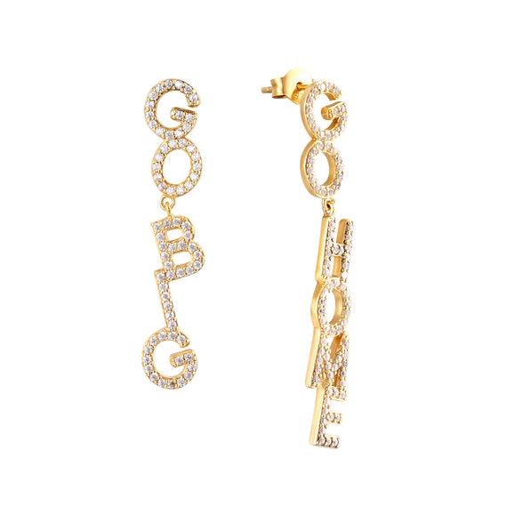 Word earrings deals