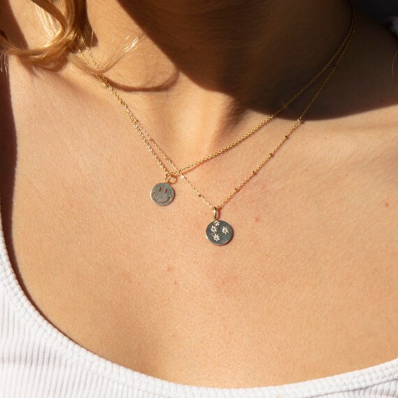 9ct Gold Cz Constellation Medallion 