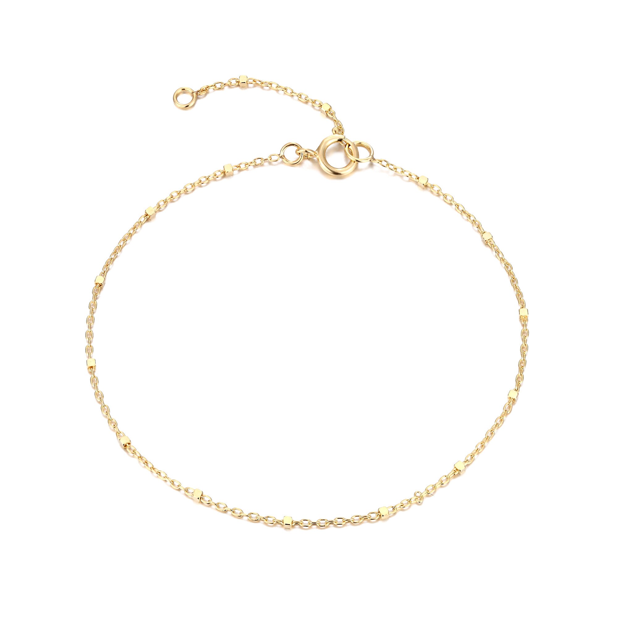 Saturno Chain Bracelet 9ct Gold Silver 