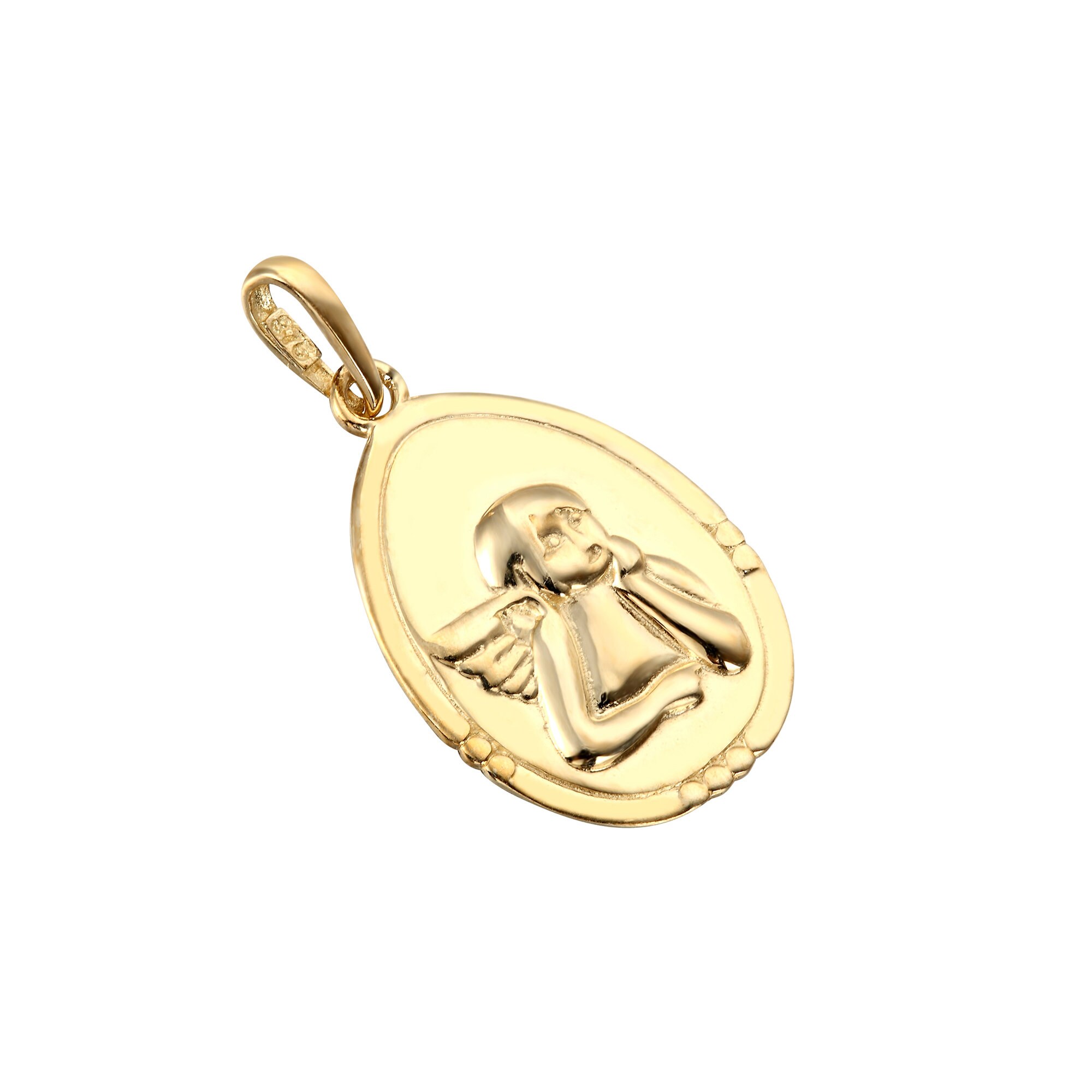 9ct Cherub Cherub Necklace 9ct Gold 