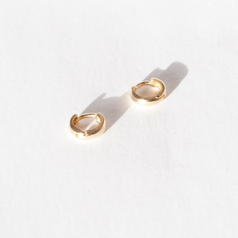 gold hoop earrings gold hoop tiny gold hoops gold I3HU-1787 tiny gold hoop earring gold earrings gold earring 9ct gold 6mm
