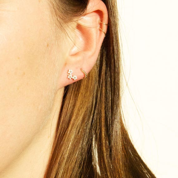 Girls 9ct gold best sale earrings
