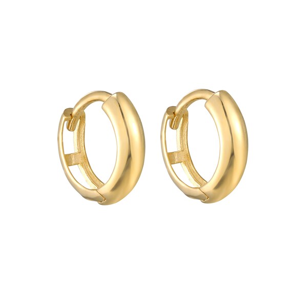 Mens 9ct gold huggie best sale earrings