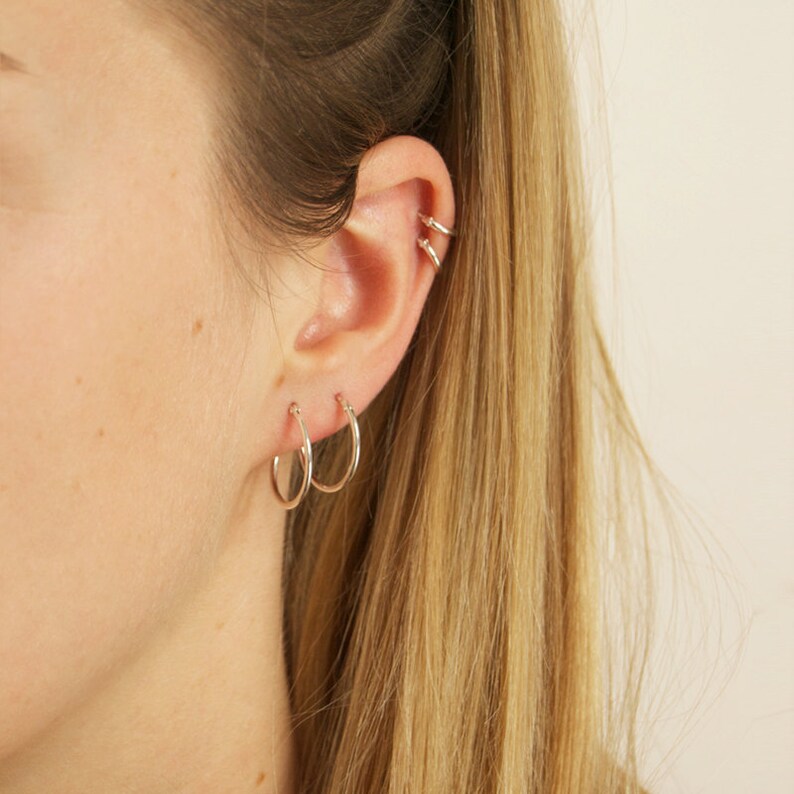 Sterling Silver Hoops Small Silver Hoops Silver Hoop Etsy UK