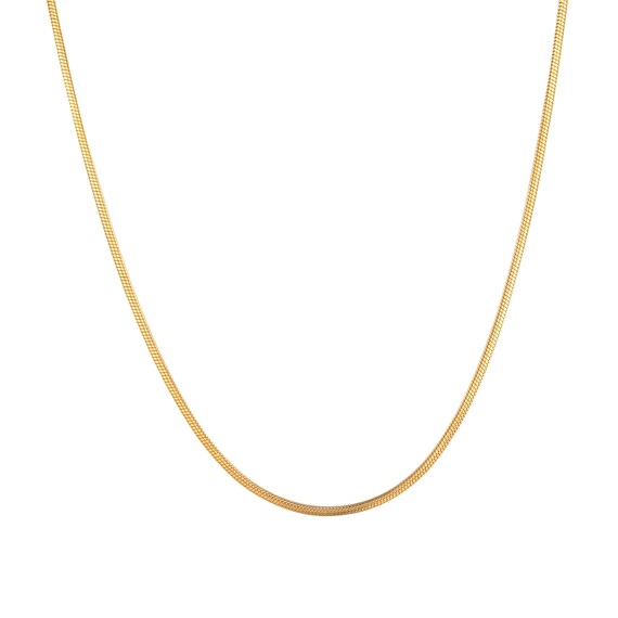 Round snake cheap chain gold
