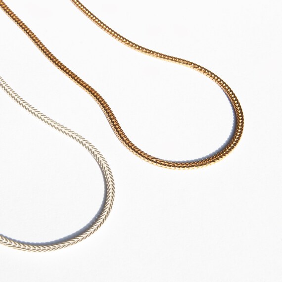 Snake chain snake necklace adjustable gold chain round | Etsy