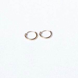 9ct gold hoops small gold hoops gold hoop earrings small hoop earrings hoop earrings gold hoops tiny hoop cartilage B2Y9 image 7