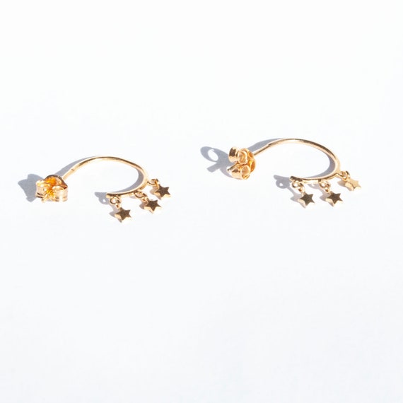 Half star hotsell earrings