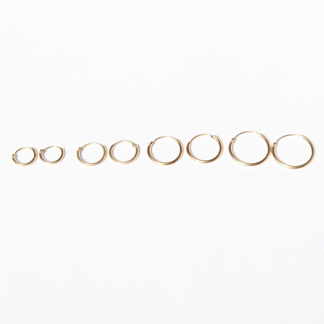 9ct Gold Hoops Small Gold Hoops Gold Hoop Earrings Small Etsy UK