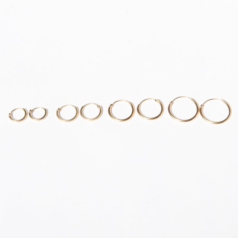 9ct gold hoops small gold hoops gold hoop earrings small hoop earrings hoop earrings gold hoops tiny hoop cartilage B2Y9 image 5