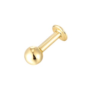 Tiny stud - gold stud earring - tiny gold stud - ball stud - tiny earring - bead stud - helix - cartilage - conch - tragus -I3-SB-0626