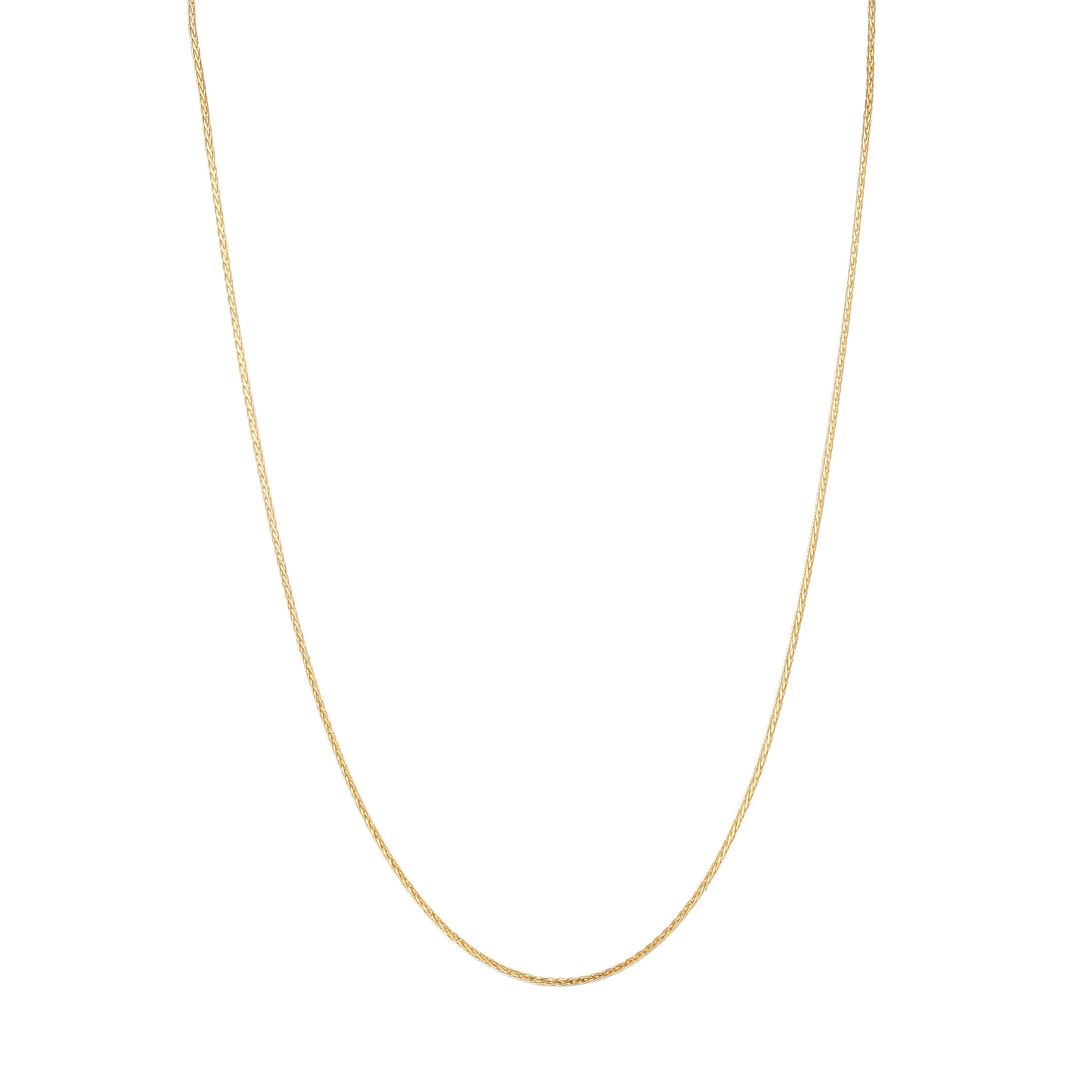 9ct Gold Spiga Chain 17 Spiga Necklace 