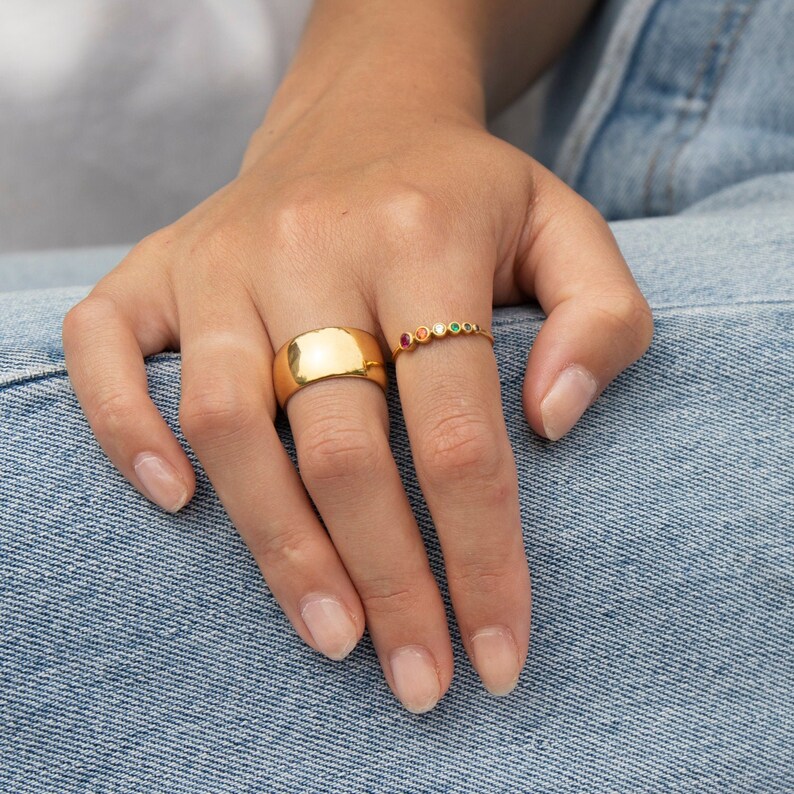 Chunky Ring Rings Silver Ring Thick Ring Ring Etsy