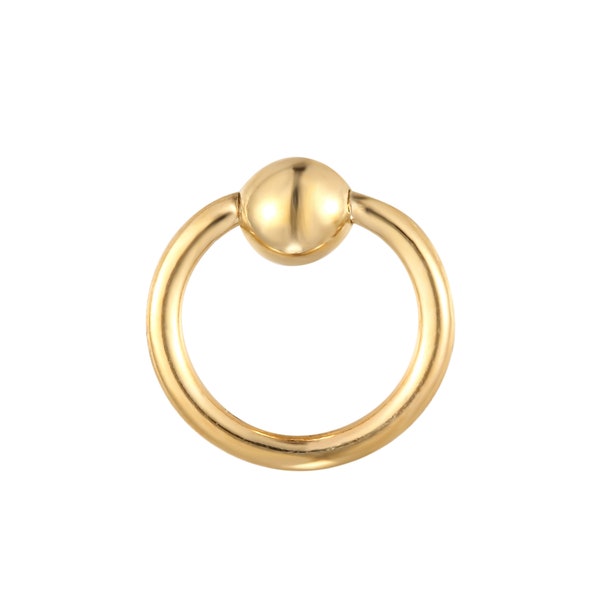 9ct captive ring - silver - captive bead ring - 9ct gold - hoop - daith - tiny - helix - cartilage - conch - tragus - rook - I3CB-2142-2143