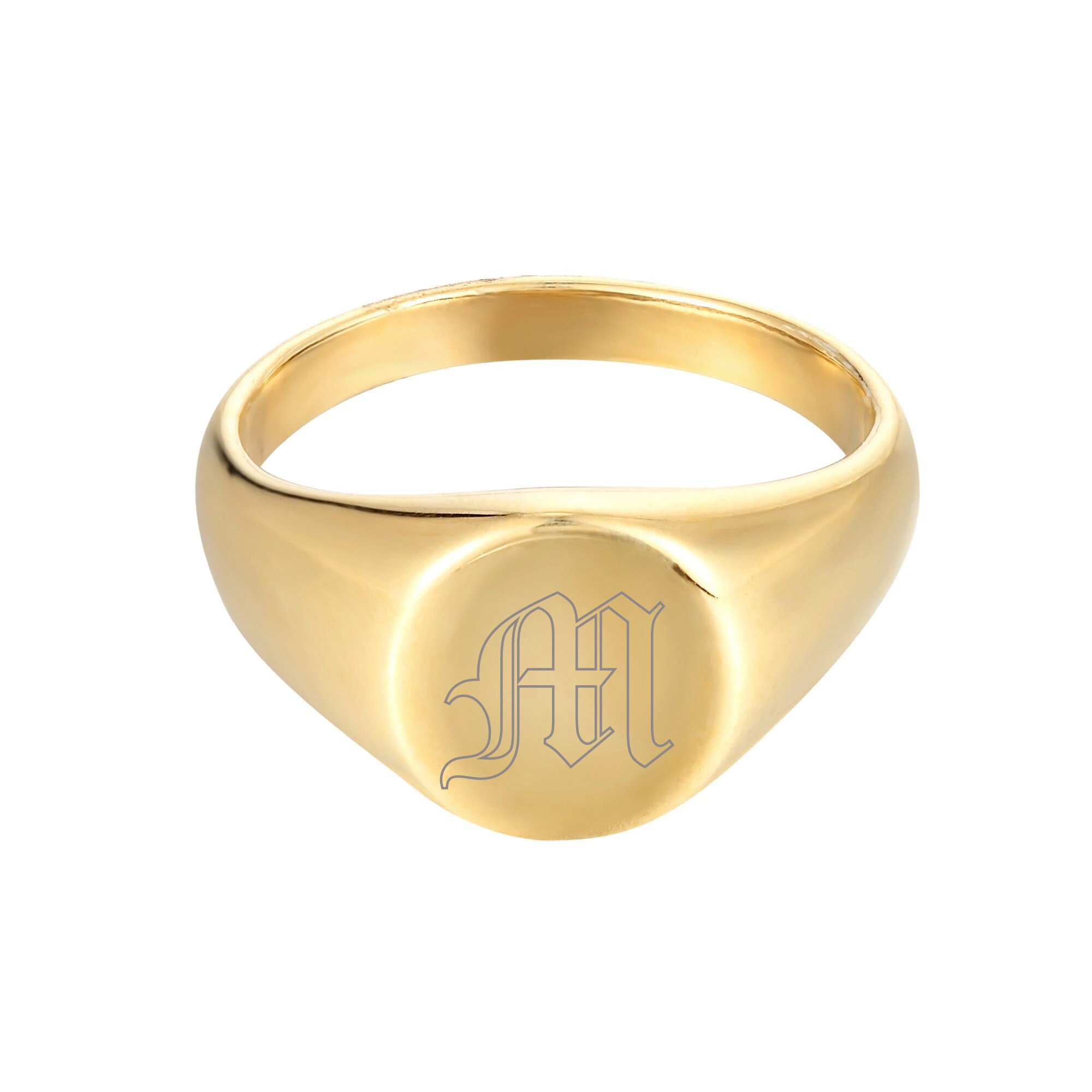 engrave gold ring - personalisation