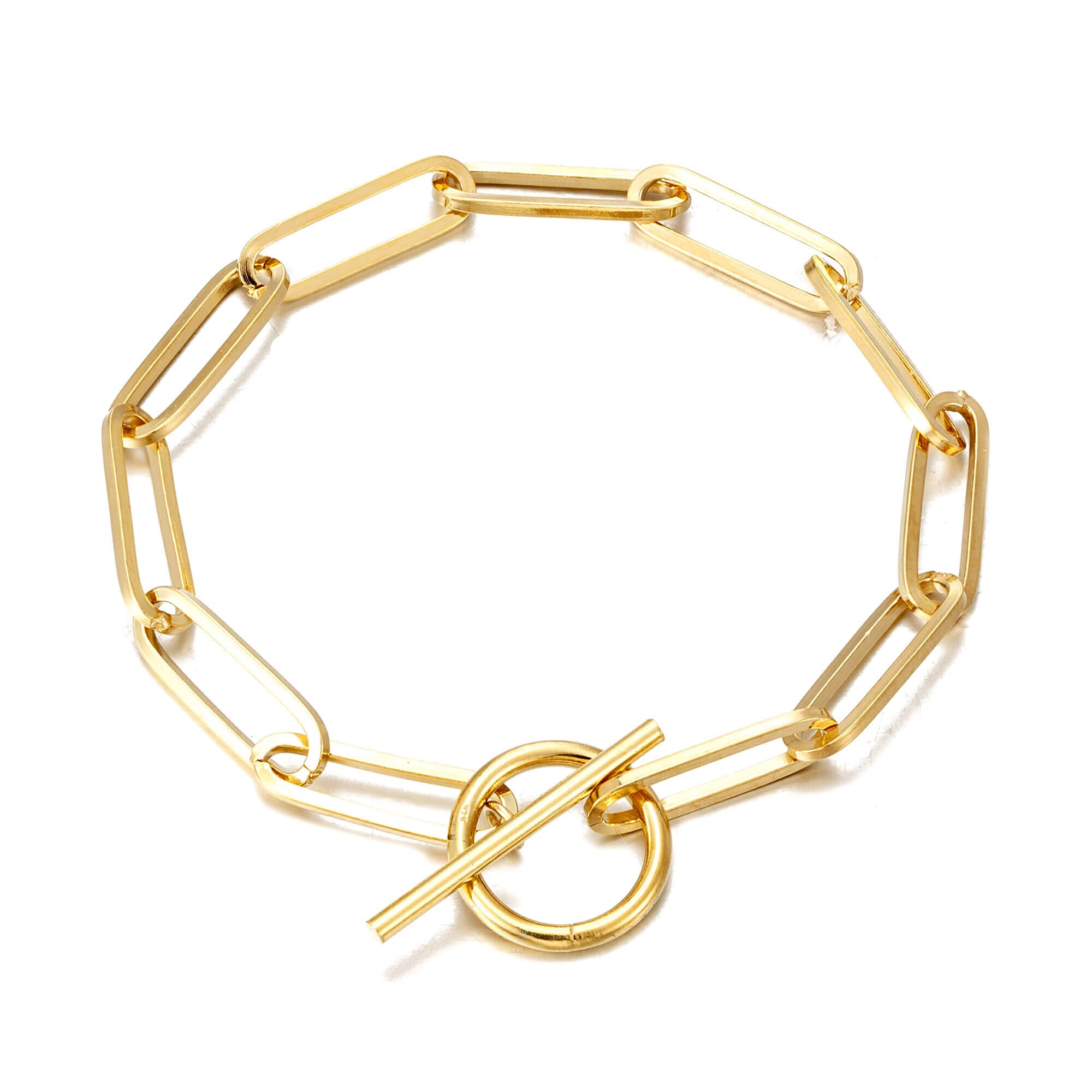 White gold 2024 t bar bracelet