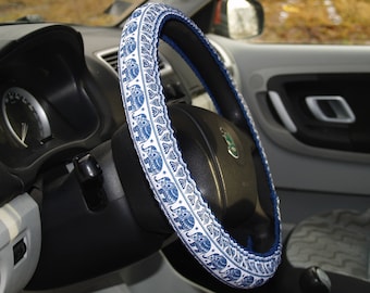 Steering wheel cover Elephants Birthday gift Car accessories Gift for woman Gift for mom Elephant gifts Mindfulness gift Girlfriend gift Car
