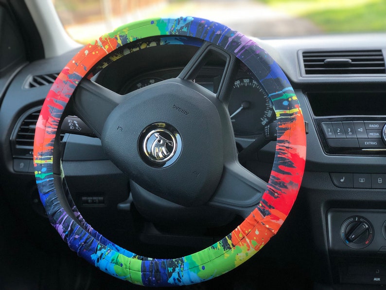 Colorful steering wheel covers Car accessories Birthday gift Etsy
