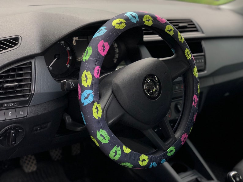 Kisses Steering wheel cover Lips car accessory Car decor Cute Etsy