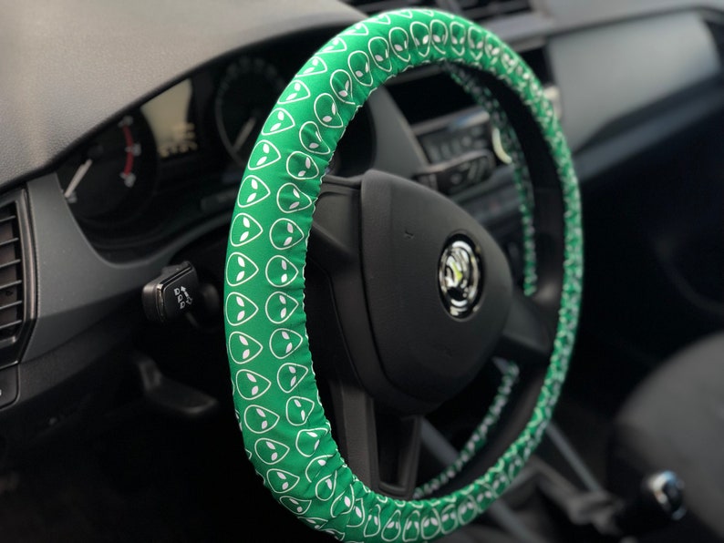 Alien set of car accessories Steering wheel cover and seat Etsy
