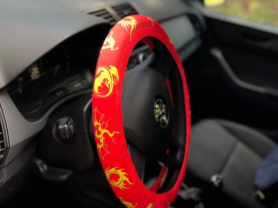 Steering Wheel Cover Car Accessories Birthday Gift For Him Etsy