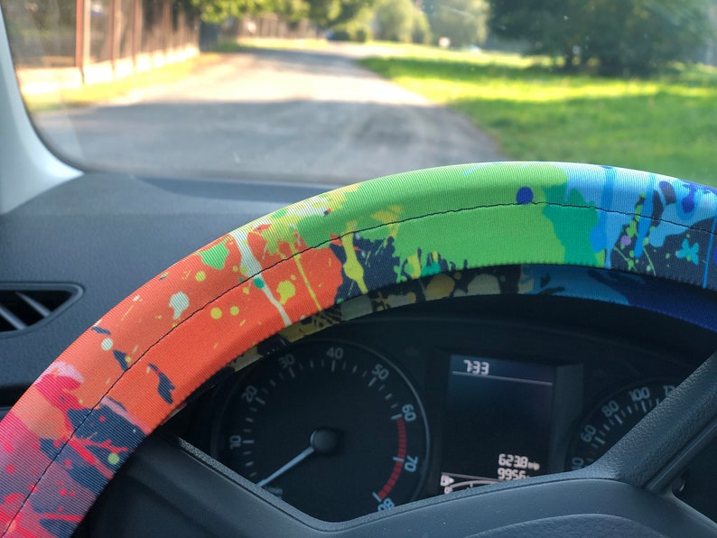 Colorful steering wheel covers Car accessories Birthday gift Etsy