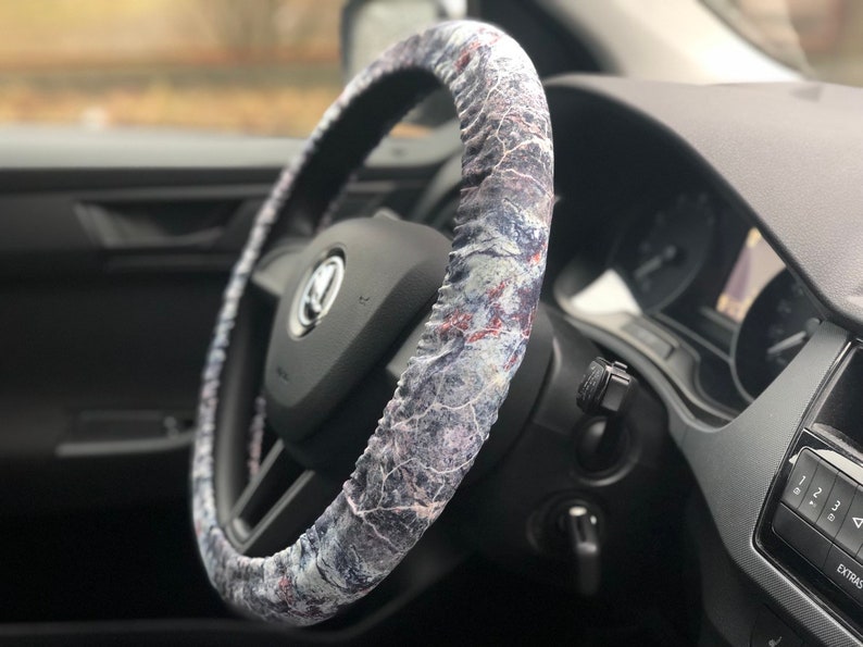 Marble style steering wheel cover Car accessories Birthday Etsy