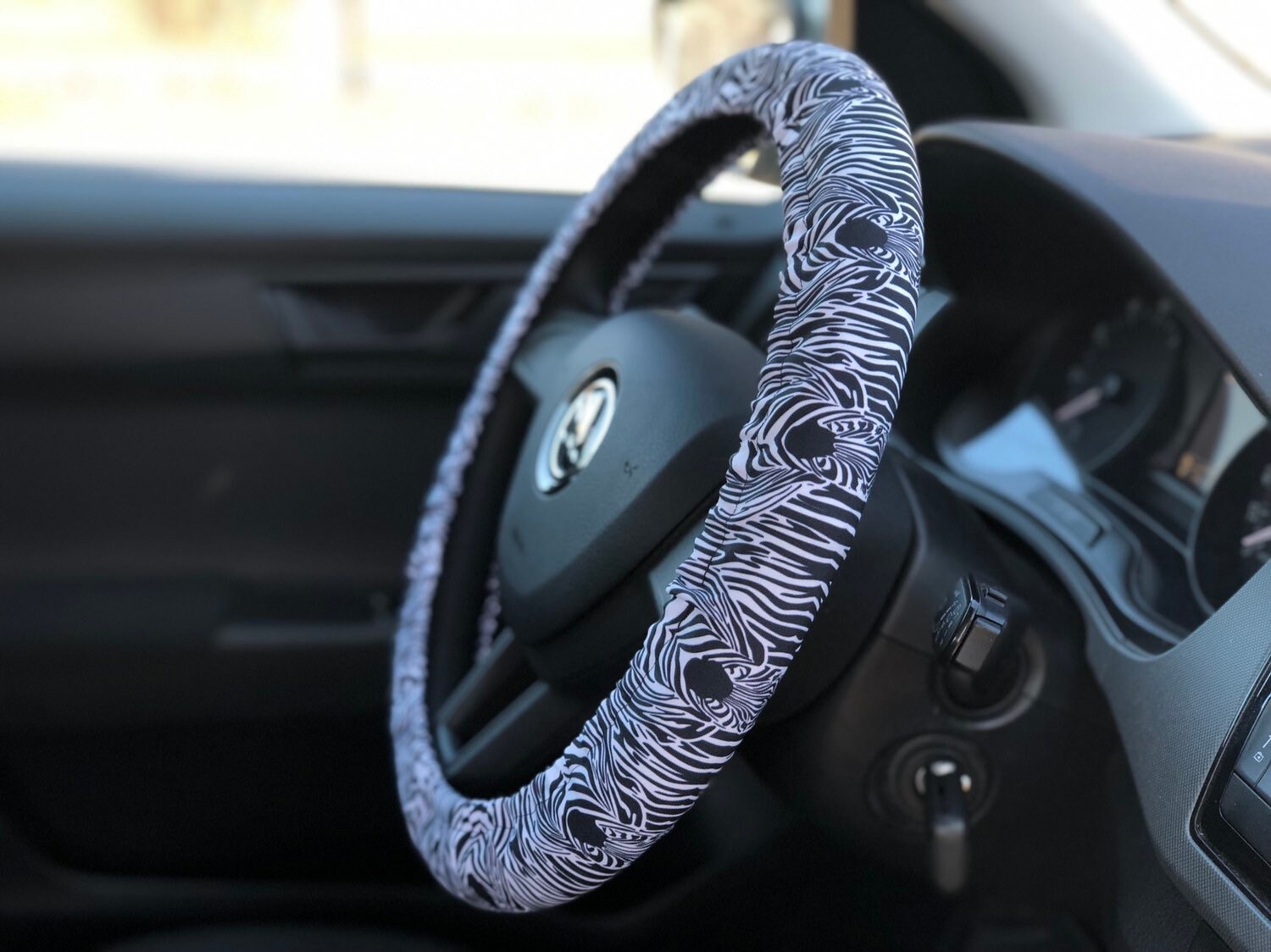 Zebra steering wheel cover. Animal print car accessory Etsy