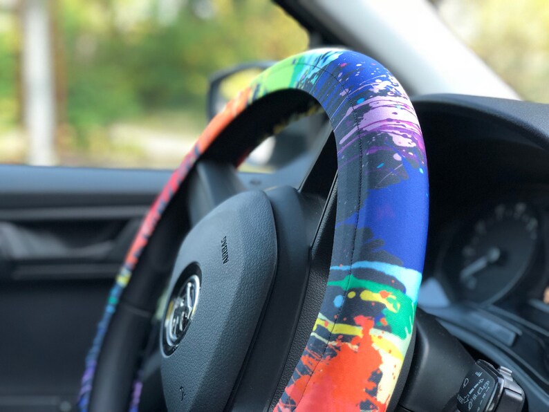 Colorful steering wheel covers Car accessories Birthday gift Etsy