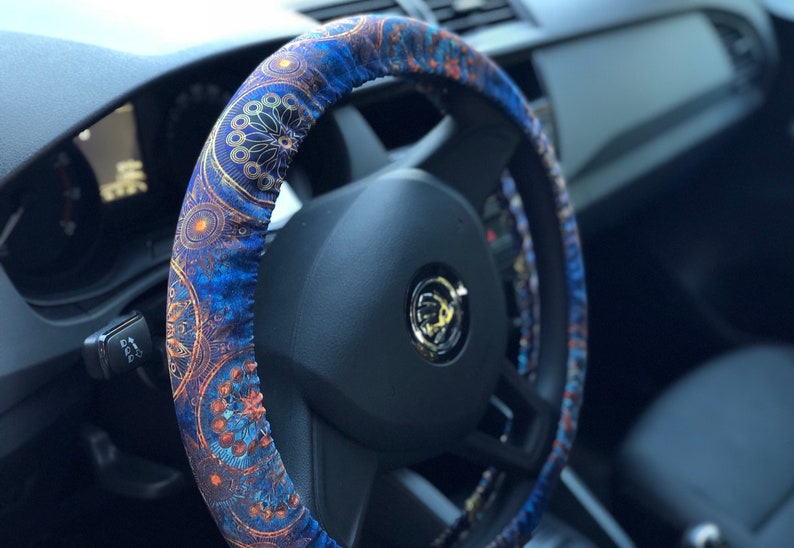 Mandala Steering Wheel Cover Car Accessory Birthday Gift Car Etsy