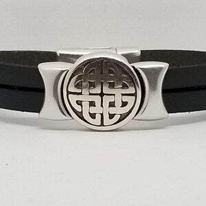 Celtic Leather Bracelet- Unisex Custom