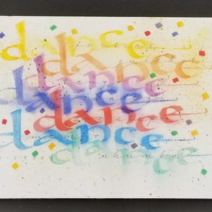 Dance Dance Dance 8X10 matte board print